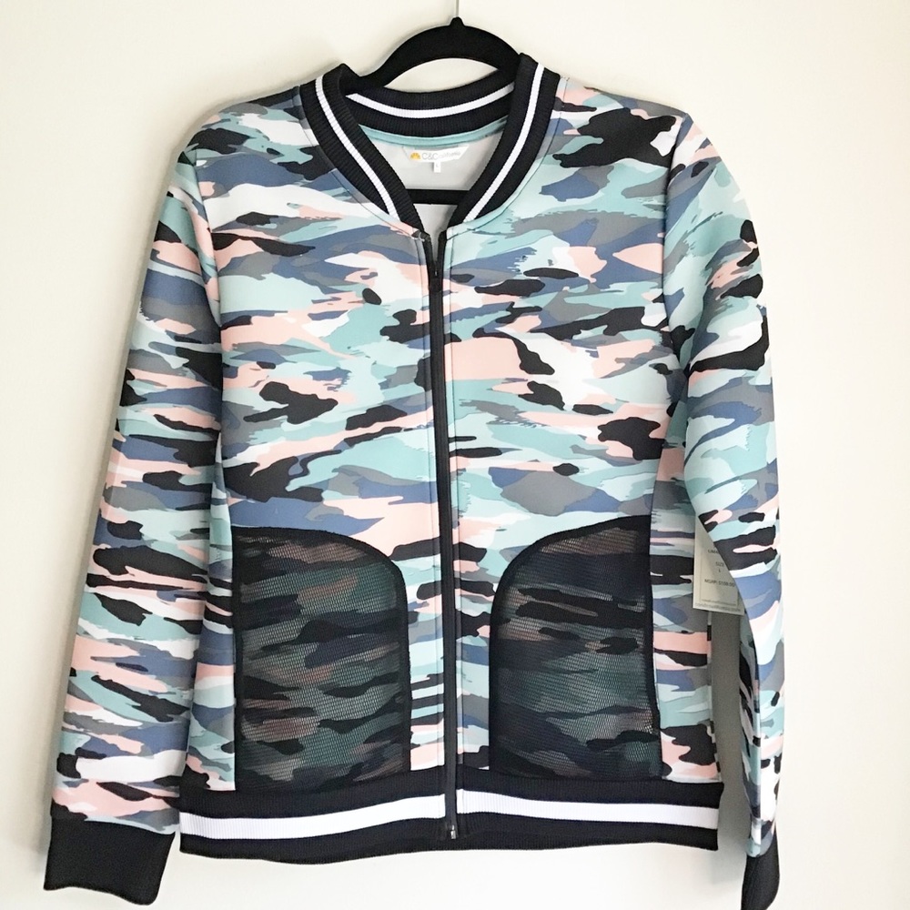 C&C California Bomber Jacket- Camo Print-Large